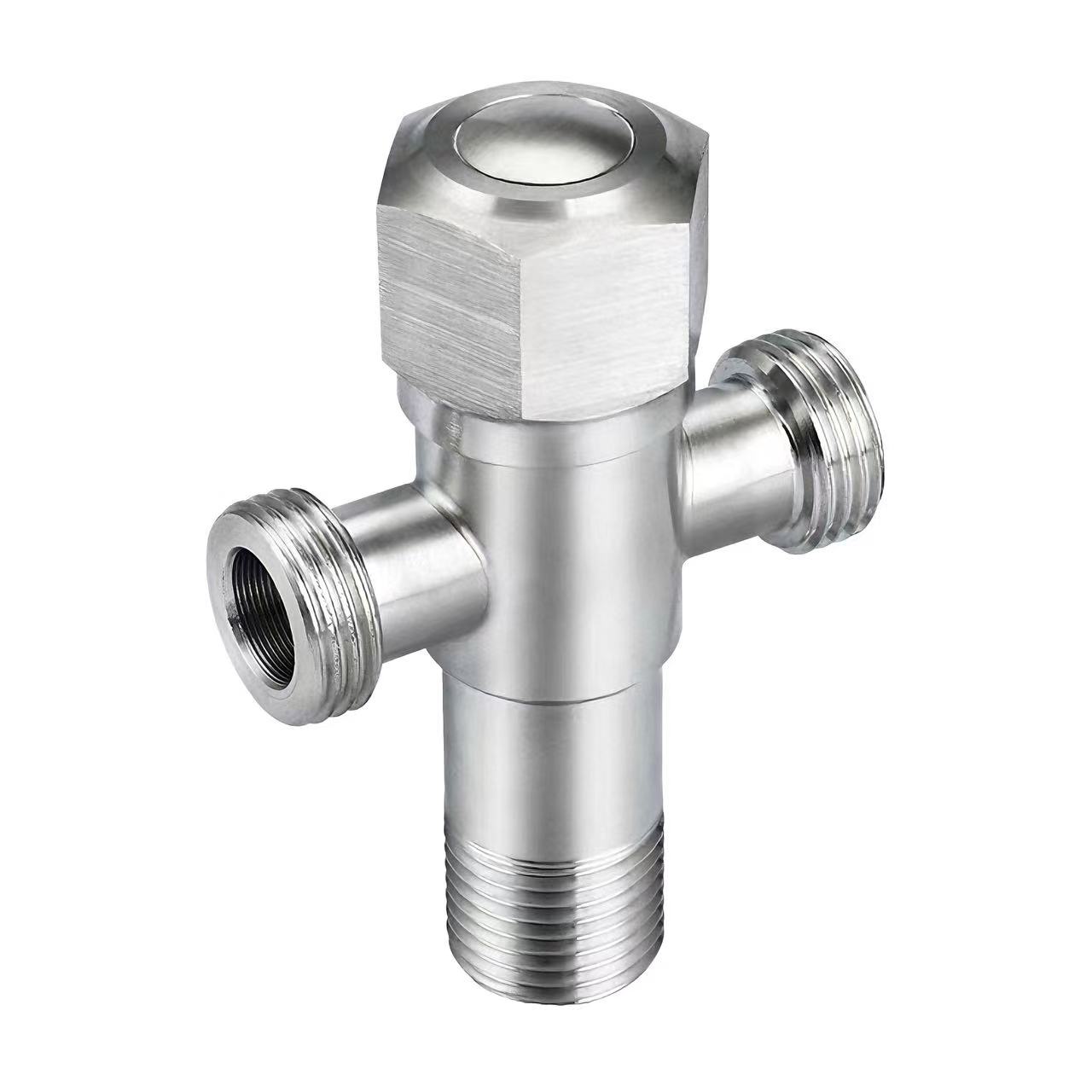 Àtọwọdá Igun Ọ̀nà Mẹ́ta 180°Ọ̀nà àbáwọlé kan àti Àtọwọ́dá Omi Pinpin Omi Meji
