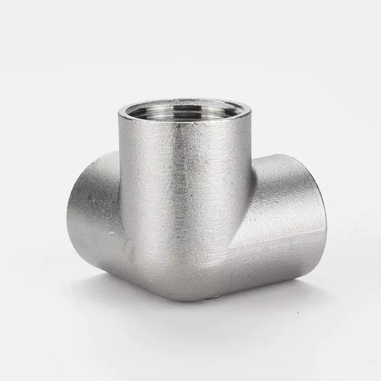 BSP Irin Alagbara Irin 3D Tee Pipe Fitting