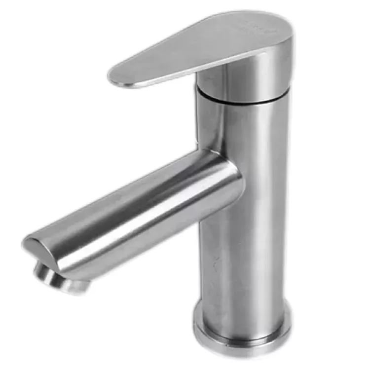 Cylindrical Flat Handle Gbona Ati Tutu Basin Faucet