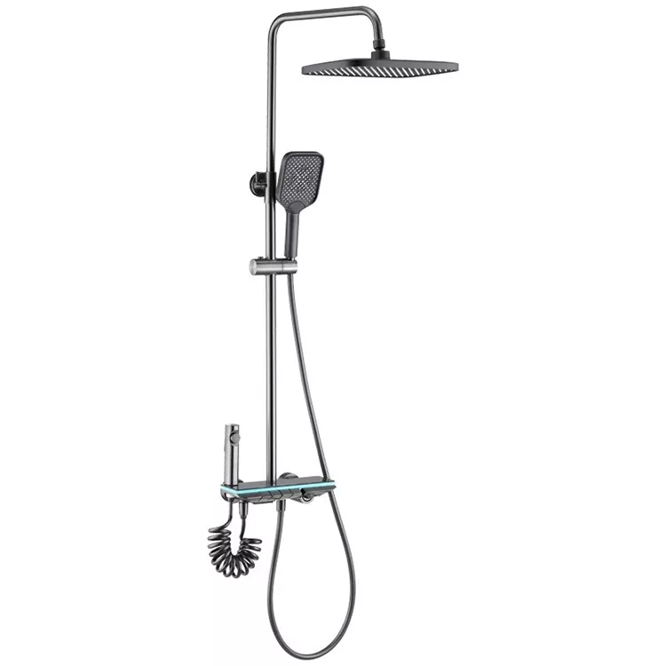 Digital Led Light Piano Key Tobi Panel Shower Head Ṣeto