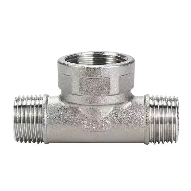 DN15-DN100 BSP Irin Alagbara Irin Alabọde-Large Tee