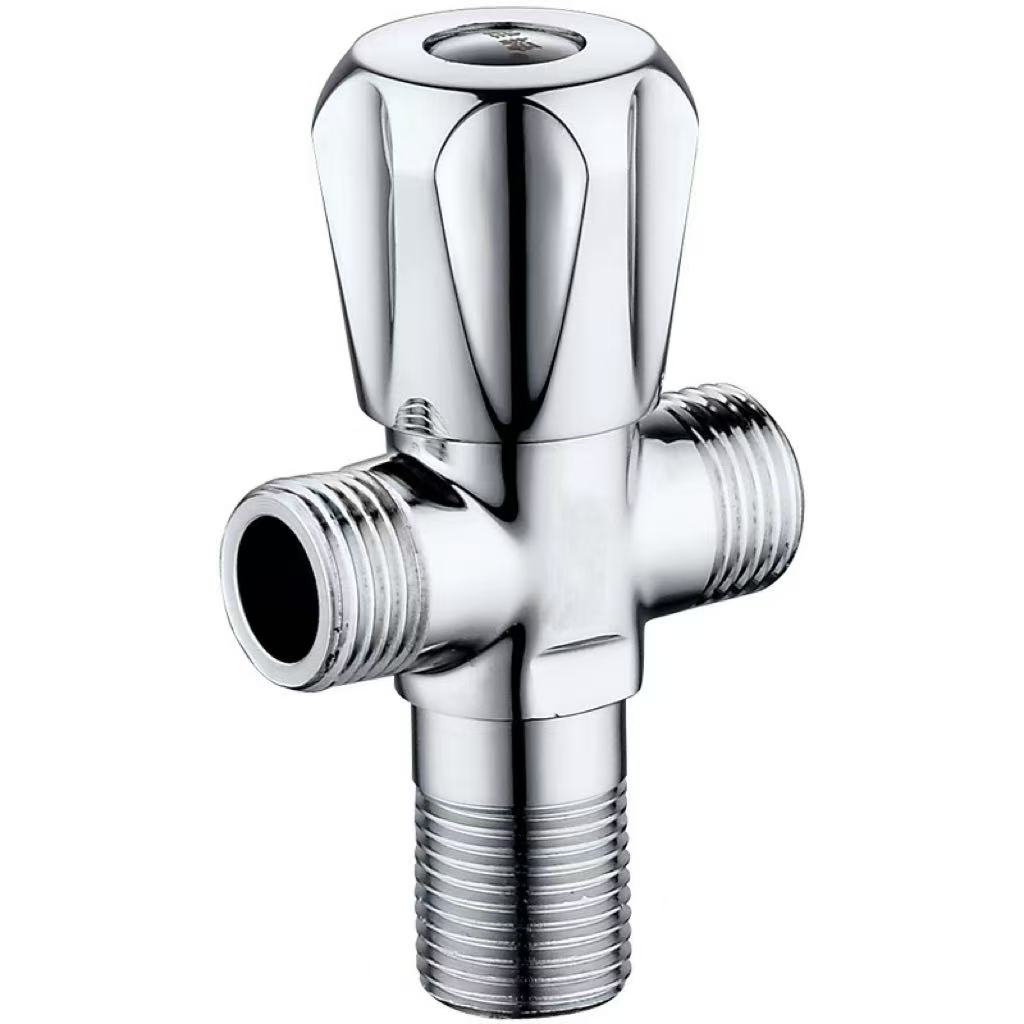 Electroplated Petal Handle Mẹta-Ona Diverter àtọwọdá