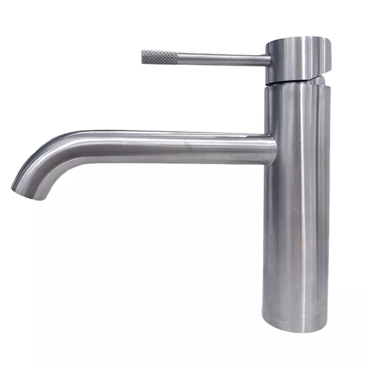 Tesiwaju te spout Knurled Handle Gbona Ati Tutu Basin faucet