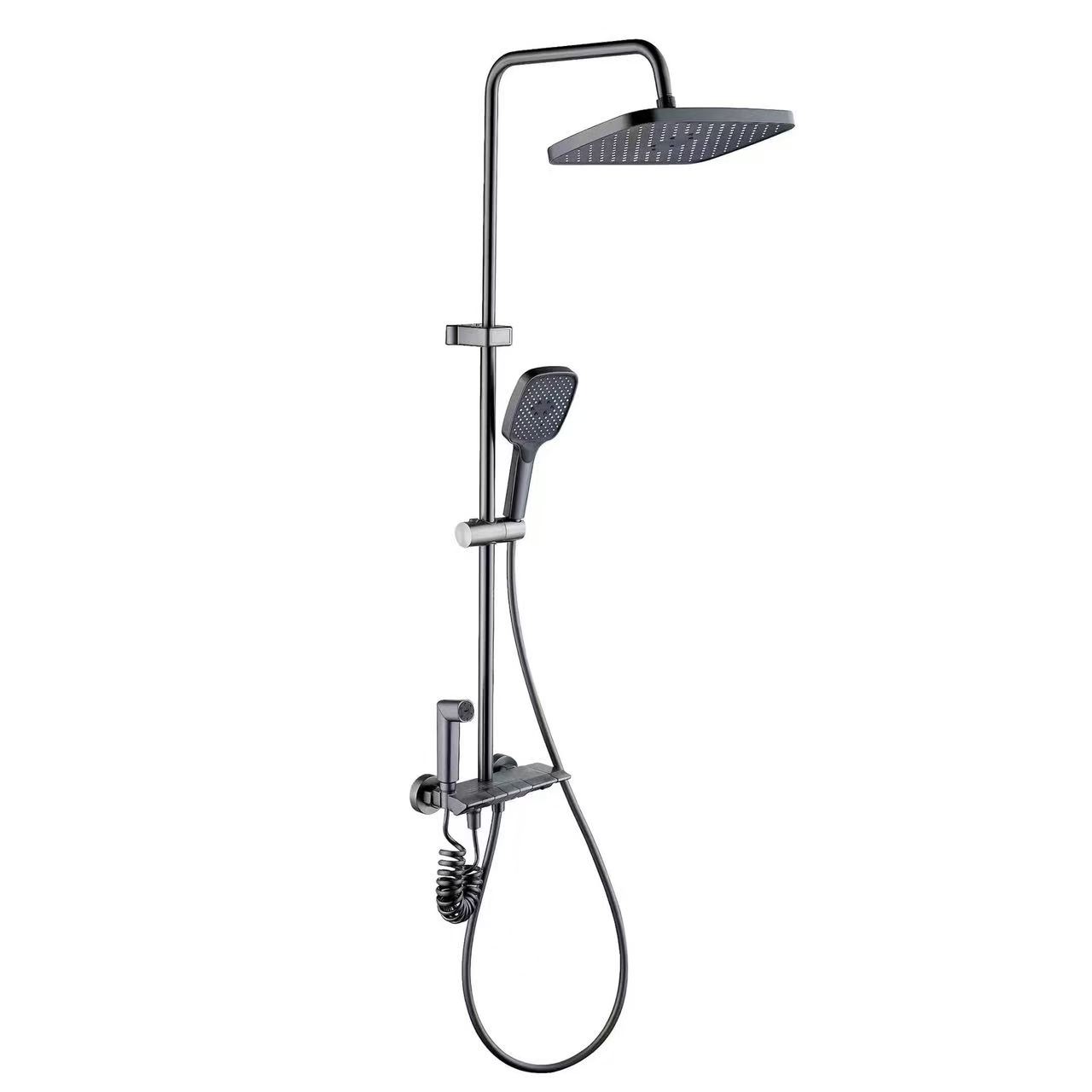 Ipo Mẹrin Piano Key Shower Ṣeto pẹlu ibon sokiri