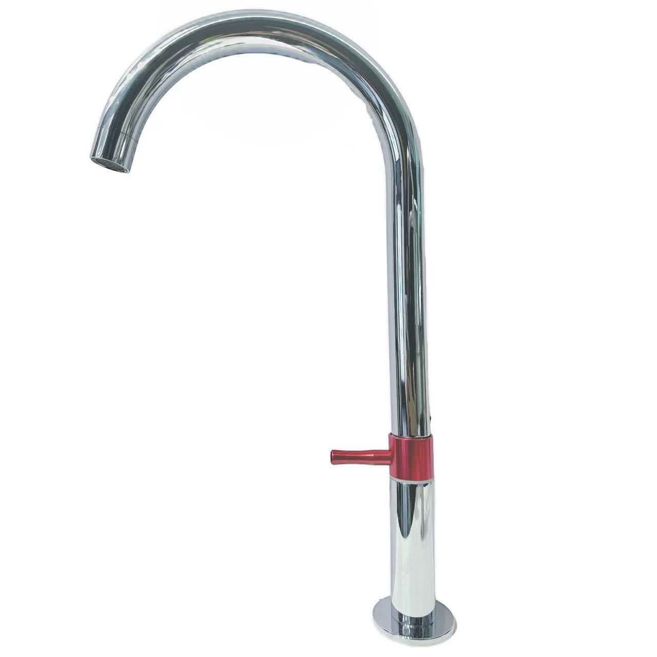 Didan Giga-Arch Gooseneck Nikan Tutu idana ifọwọ Faucet Didan Giga-Arch Gooseneck Nikan Tutu idana ifọwọ Faucet