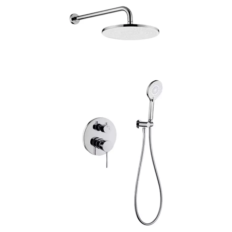 Ni-Odi Meji-Iṣakoso Knob Yika Overhead Shower Head