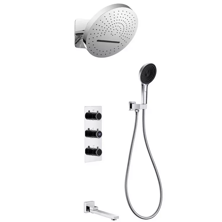 Ni-Wall Yika Overhead Shower Pẹlu Digital Ifihan