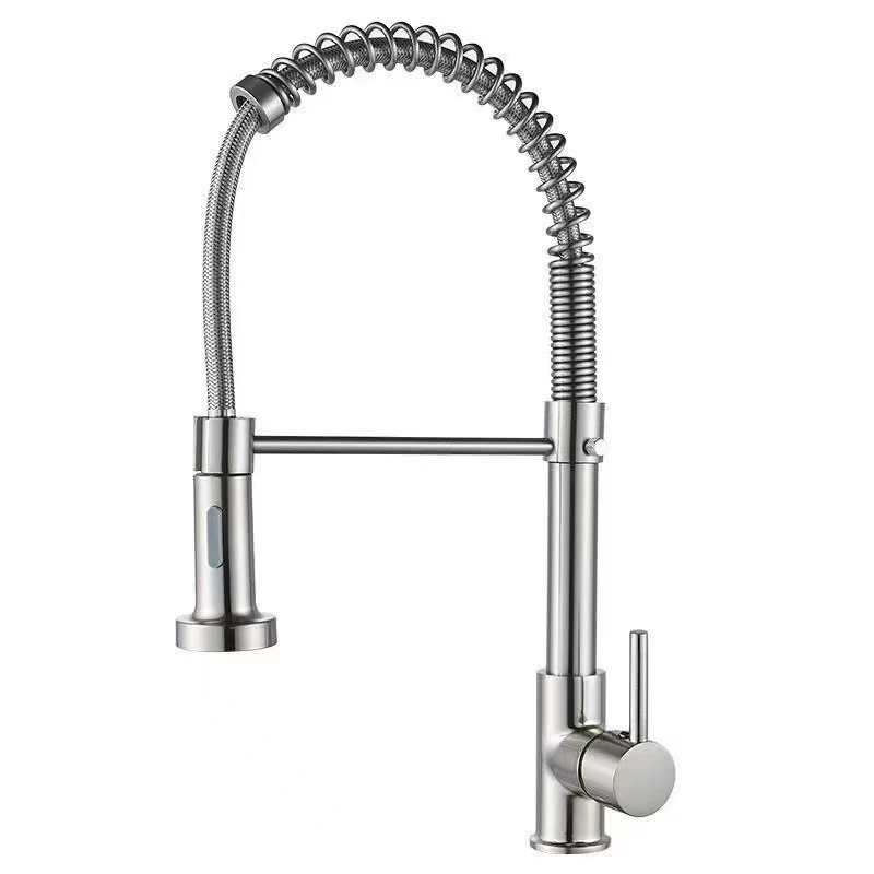 Idana Orisun omi Universal Yiyi Gbona Ati Tutu Faucet Idana Orisun omi Universal Yiyi Gbona Ati Tutu Faucet