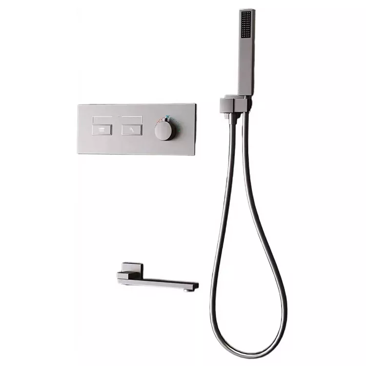 Minimalist Dark Gunmetal Meji-Oja Shower Head