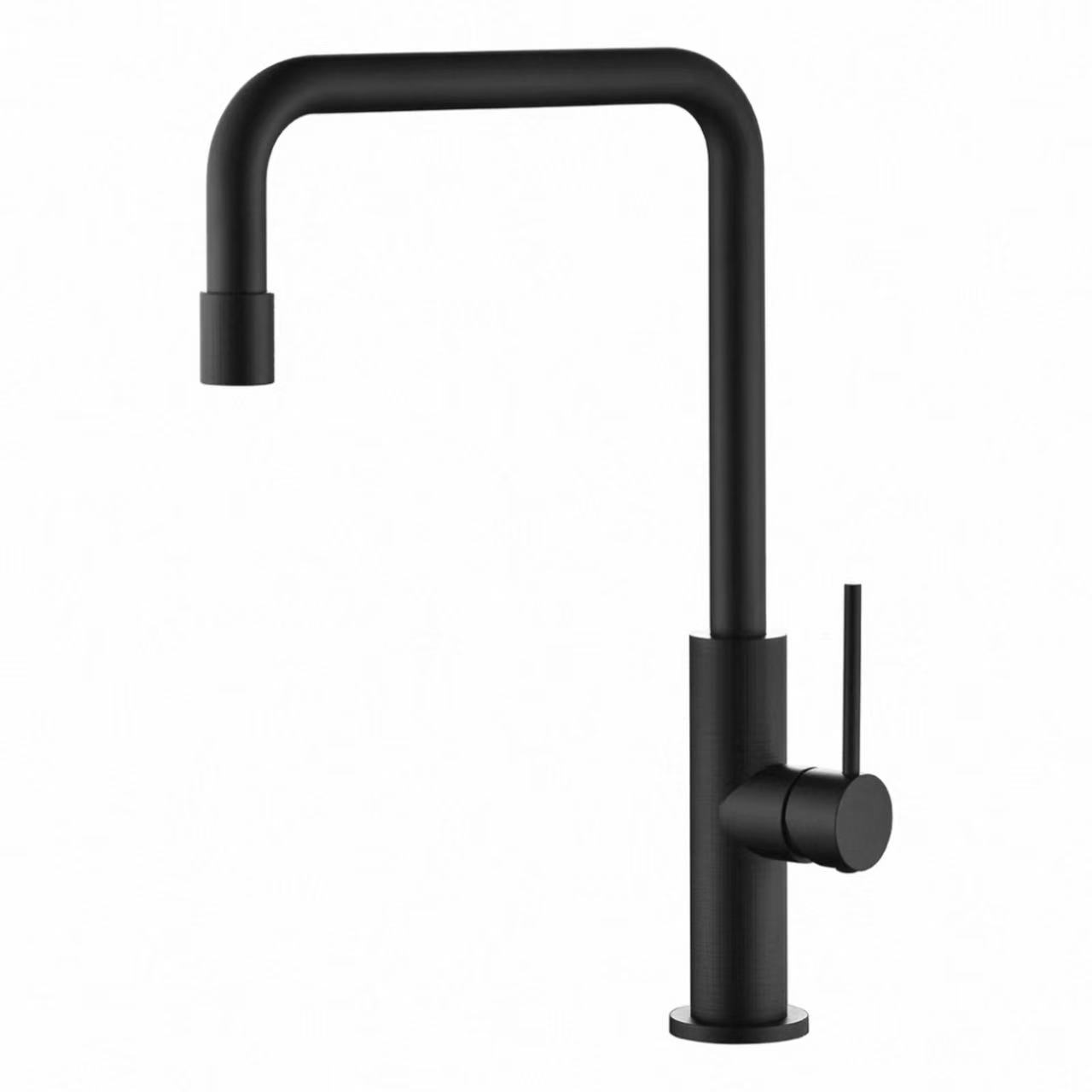 Minimalist L-Apẹrẹ tube Knurled idana Gbona Ati Tutu Faucet Minimalist L-Apẹrẹ tube Knurled idana Gbona Ati Tutu Faucet