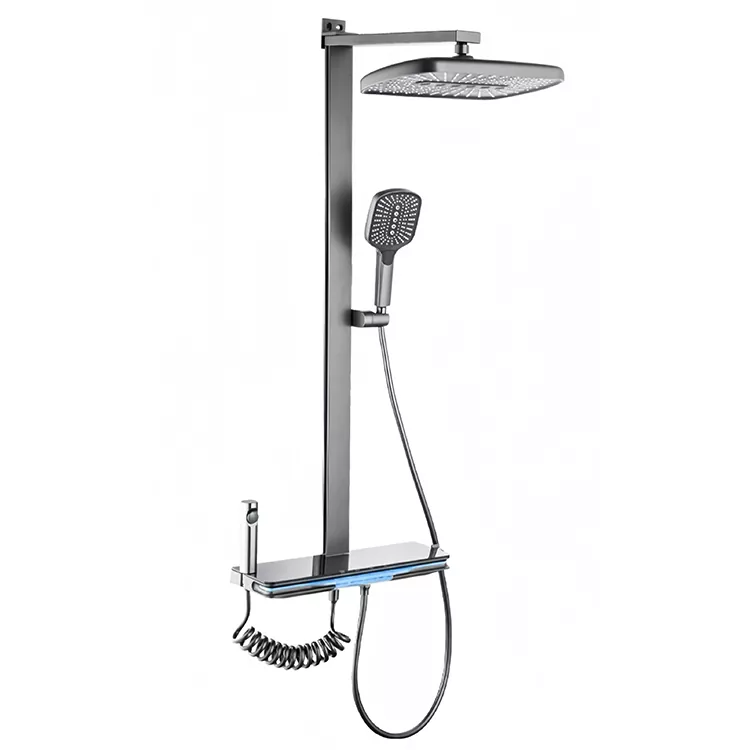 Olona-iṣẹ Shower Ṣeto Pẹlu Sokiri ibon dimu Olona-iṣẹ Shower Ṣeto Pẹlu Sokiri ibon dimu