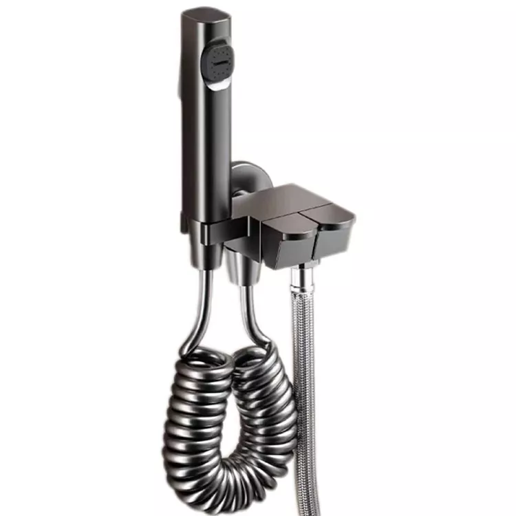 Piano-Style Titari-Bọtini igbonse Bidet Sprayer Ṣeto