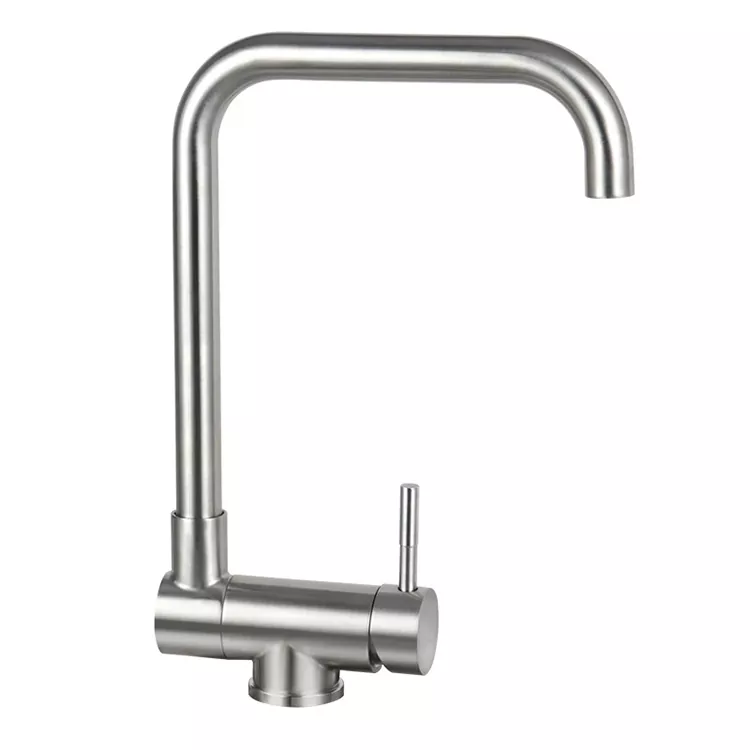 Ohun kikọ Meje Yiyi kika idana Gbona Ati Tutu Faucet Ohun kikọ Meje Yiyi kika idana Gbona Ati Tutu Faucet