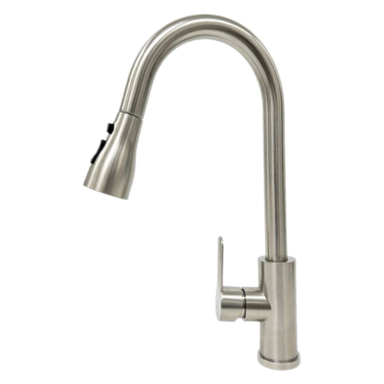 Swan-Ọrun Fa-Jade idana Gbona Ati Tutu Faucet Swan-Ọrun Fa-Jade idana Gbona Ati Tutu Faucet