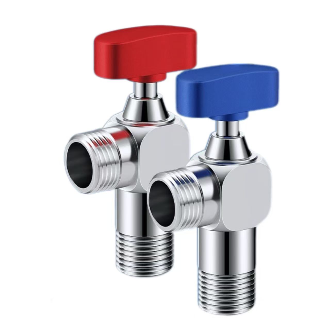 T-Mu Red Ati Blue Distinguishing Angle àtọwọdá T-Mu Red Ati Blue Distinguishing Angle àtọwọdá